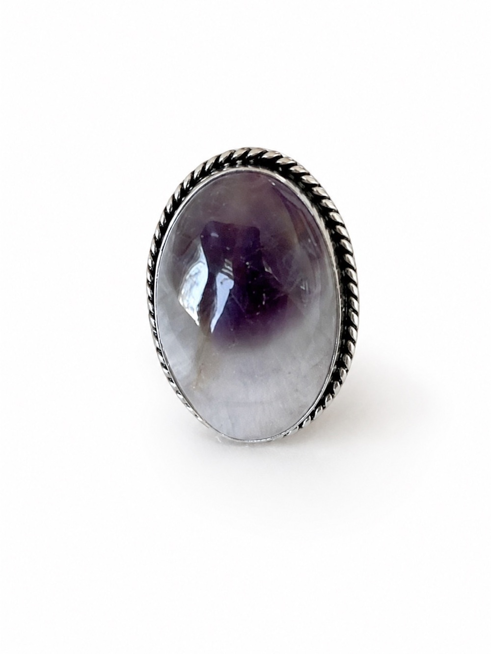 Sterling Silver Lavender Moonstone Statement Ring